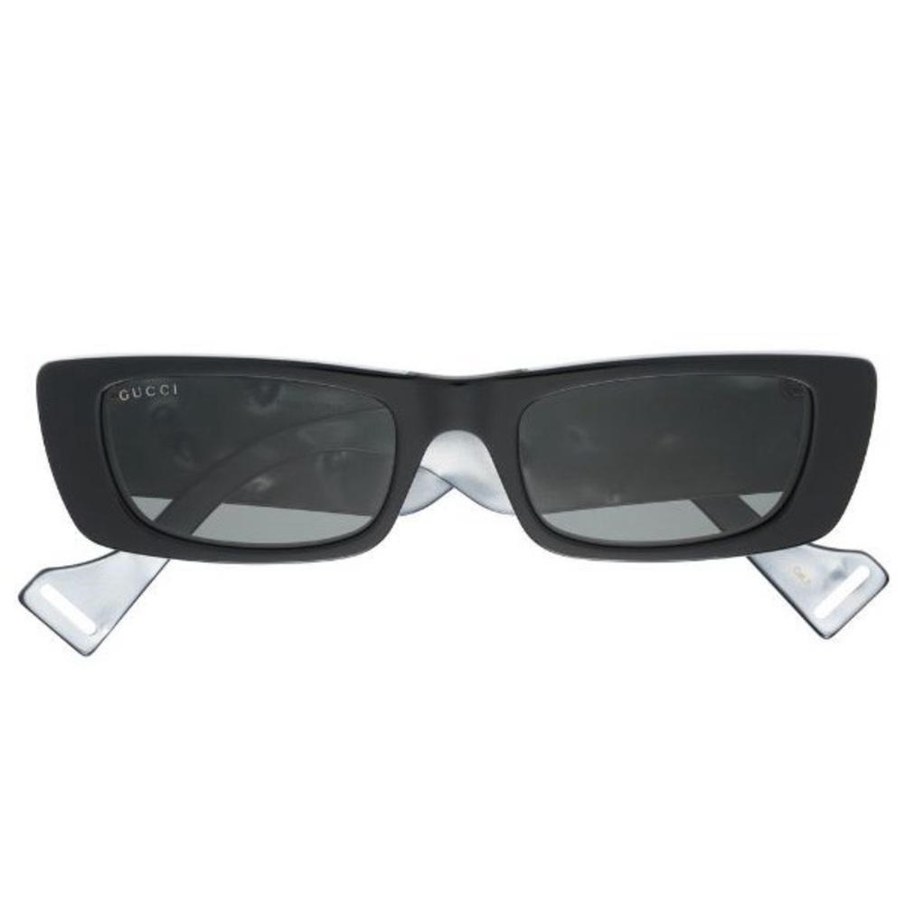 Gucci Black Rectangular Sunglasses - image 2